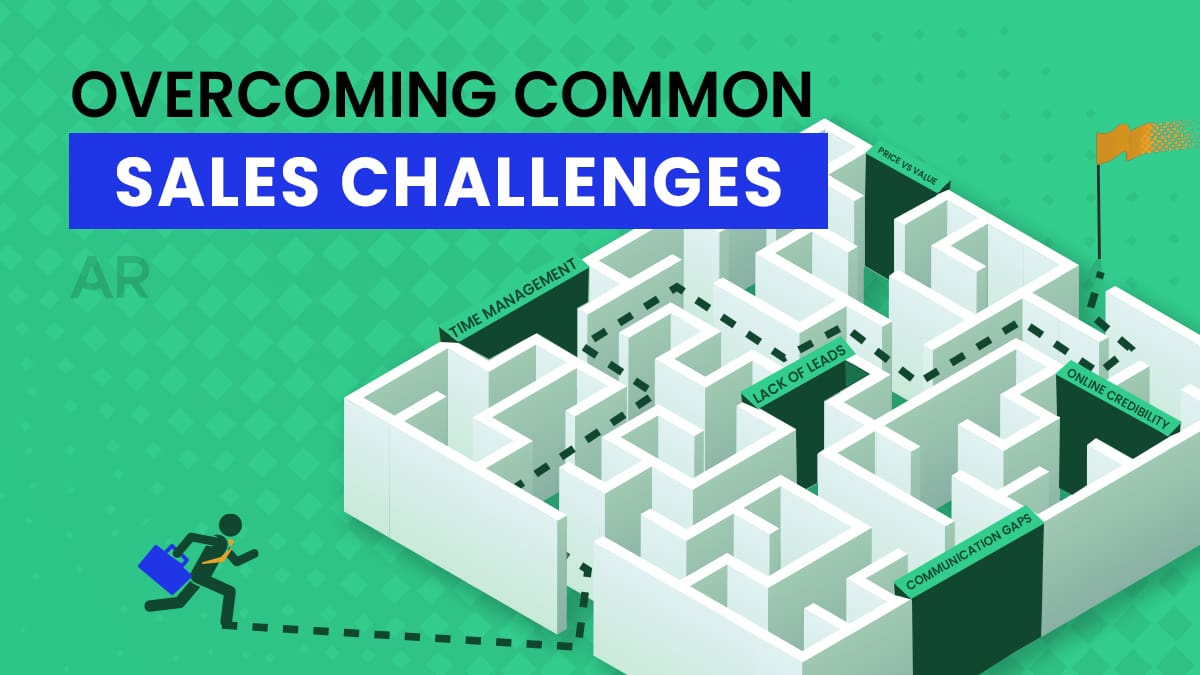 Overcoming Common Sales Challenges - Agent Running Through Maze